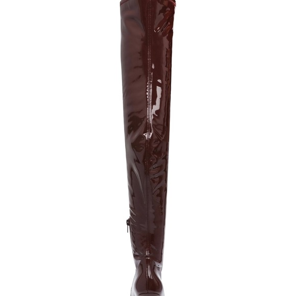 Steve Madden Women's Burgundy Vanquish Over-the-Knee Thigh-High Boots Size 8.5 - Picture 6 of 7